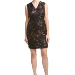 Lafayette 148 New York Womens Sleeveless Kendal Dress Roselle Multi $598